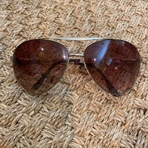 Steve Madden Gold Aviator Sunglasses